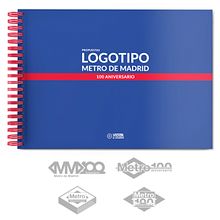 Logotipo Metro de Madrid 100 aniversario (concurso). Un proyecto de Br, ing e Identidad, Diseño, Diseño de logotipos y Diseño gráfico de Víctor Martín Rodríguez - 23.09.2018