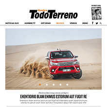 Prototipado y Diseño de la Home de la web TodoTerreno. Un proyecto de Diseño Web de ANTONIO BARBERO ALMODÓVAR - 24.02.2017