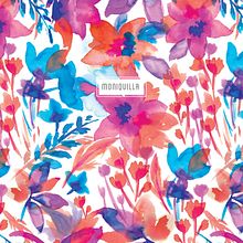 Estampado para IM. Un proyecto de Pattern Design, Ilustración tradicional y Pintura a la acuarela de Mónica Muñoz Hernández - 24.09.2018