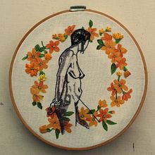 Dibujos y Flores. Un progetto di Ricamo, Disegno, Disegno a matita, Disegno artistico e Disegno realistico di Gabriela Contreras - 25.09.2018