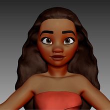- Moana -. Projekt z dziedziny 3D i  Modelowanie 3D użytkownika Mario A Campos Luque - 25.09.2018