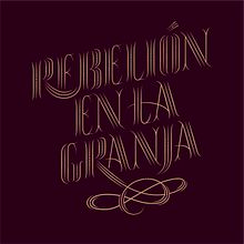 Rebelión en la Granja - George Orwell. Pencil Drawing, Lettering, T, and pograph project by Jorge Eduardo Cuesta Aranda - 09.26.2018
