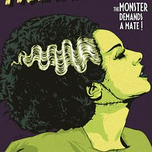 The Bride of Frankenstein. Projekt z dziedziny Trad, c, jna ilustracja, Ilustracja c, frowa i Grafika wektorowa użytkownika Alex G. - 26.09.2018