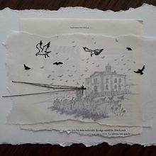 Mi primer pinino!! Tributo a Hitchcock. . Projekt z dziedziny  Haft użytkownika Laura Cortés Flores - 28.09.2018