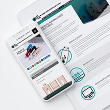 Identidad corporativa, web, publicidad para usb-memorias.com . Br, ing și identitate, Dezvoltare web, Design grafic și Design web de Adrián Fernández - 09.18.2016