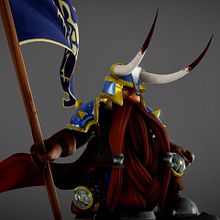 Muradin - World Of Warcraft. 3D, 3D Character Design, and 3D Modeling project by Roman C. Ojer - 07.07.2017