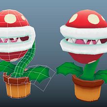 - Mario's Plant -. Projekt z dziedziny 3D i  Modelowanie 3D użytkownika Mario A Campos Luque - 27.09.2018