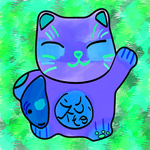 Maneki Neko Fluo. Un proyecto de Pintura de Guillermo Benítez - 28.09.2018