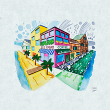 Verano Invierno - Museo Virtual UNIR. Drawing, Artistic Drawing, and Watercolor Painting project by crispy_world - 01.01.2018