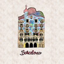 Barcelona. Street Art, Traditional illustration, and Digital Illustration project by crispy_world - 09.29.2018