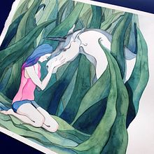 Unicornio. Un proyecto de Ilustración tradicional de Llanos Part Jornet - 30.09.2018