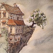 Lugares. Traditional illustration project by Juan Carlos Rivas Rubiales - 10.02.2018