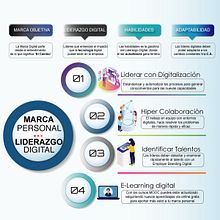Infografia Marca Personal con Liderazgo Digital. Br, ing, Identit, Information Design, Infographics, Digital Marketing, and Social Media project by Ronald Durán - 01.30.2019