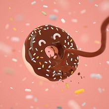 Food Porn Ein Projekt aus dem Bereich 3D und 3-D-Modellierung von Ariel Couzo - 03.10.2018