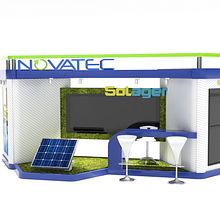Stand comercial para Novatec s.a. 3D, Architecture, Interior Architecture, Design, Interior Design, Furniture Design, Making, Industrial Design, Events, and 3D Modeling project by Pragma - Asuntos de diseño - 10.03.2018