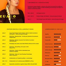 C U R R I C U L U M . V I T A E . % Lucia Zuazo tarafından hazırlanan Grafik Tasarım projesi - 10.03.2018