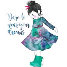 Mi Proyecto del curso: Dare to wear your Dreams. Projekt z dziedziny Trad, c i jna ilustracja użytkownika Anna Miró Solaní - 03.10.2018