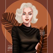 Marilyn Monroe.. Un progetto di Disegno, Illustrazione tradizionale, Illustrazione digitale e Pittura di Susana Ríos - 07.10.2018