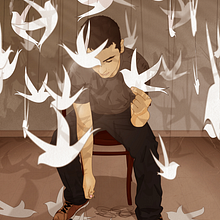 ·Paper Birds·. Traditional illustration, Digital Illustration, and Vector Illustration project by Daniel Caballero - 09.19.2013