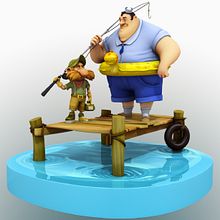 Small Fisherman Rig. Un proyecto de 3D y Animación 3D de Jose Antonio Martin Martin - 10.10.2018