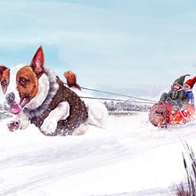 Paseo en trineo . Ilustrație digitală de Chema Bercial Patiño - 10.12.2018