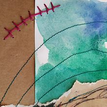 Técnicas de bordado experimental sobre papel-2 Ein Projekt aus dem Bereich Stickerei und Collage von María Madrigal Ortega - 13.10.2018