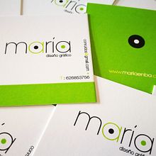 Tarjeta María Diseño Gráfico. Un proyecto de Diseño gráfico de María Estrada-Nora Bustillo - 15.10.2018