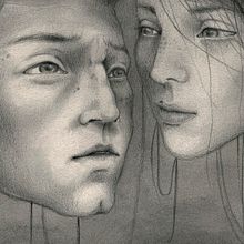 La absurda y trágica historia de los amantes mancos. Drawing, Pencil Drawing, Portrait Drawing, and Traditional illustration project by Noelia de Alda - 10.15.2018