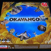 Okavango Jumbo Diset, Ilustración del juego de estrategia, creado por Wolfgang Kramer y Michael Kiesling. Traditional illustration project by Paco Corachan Iriarte - 10.16.2017