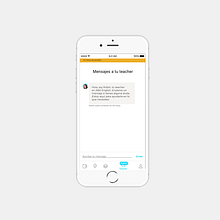Rediseño funcionalidad "Mensajes al profesor". Un progetto di UX / UI di Mireia Alegre - 01.05.2018