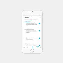 APP ABA English "screens clean up". Un progetto di UX / UI di Mireia Alegre - 01.05.2017