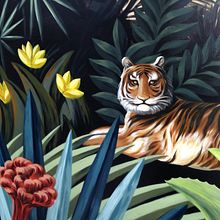 Selva Mural II. Fine Arts, Traditional illustration, and Painting project by Lucila Dominguez - 10.16.2018