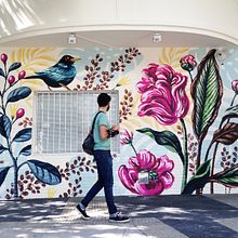 Mural Erminda. Fine Arts, Traditional illustration, and Painting project by Lucila Dominguez - 10.16.2018