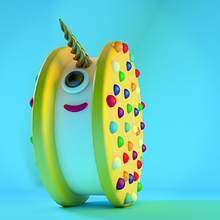 Mascota Ice Cream Sandwich . 3D project by Mónica Rodríguez - 10.17.2018