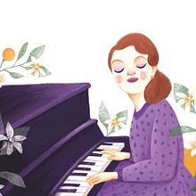 100 años sin Matilde Salvador, Revista ARTS (El Mundo). Un proyecto de Bellas Artes, Creatividad, Dibujo, Diseño editorial, Ilustración tradicional e Ilustración digital de Irene Bofill García - 17.10.2018