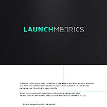 Launchmetrics Brand Identity. Un progetto di Br, ing, Br e identit di Belen Valle - 17.10.2018