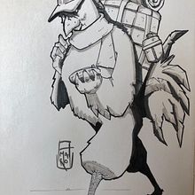 Inktober #5. Drawing, and Traditional illustration project by Fran Amaro - 10.05.2018