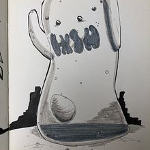 Inktober #6. Drawing, and Traditional illustration project by Fran Amaro - 10.06.2018