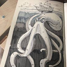 Inktober #13. Drawing, and Traditional illustration project by Fran Amaro - 10.13.2018