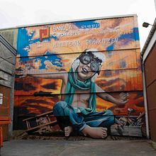 Graffiti Construyendo sueños. Street Art project by Nextor Otaño - 11.22.2018