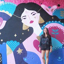 Mural Mercado Gastronómico . Een project van  Urban art y Traditionele illustratie van Ely Ely Ilustra - 19.10.2018