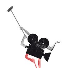 Obra de teatro 35mm . Ilustrație tradițională de Marisa Maestre - 10.22.2018