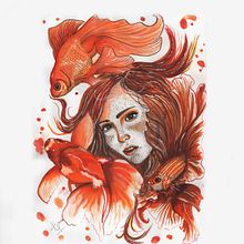 Mermaid. Artistic Drawing project by Irrenhause Kokomadhouse - 10.21.2018