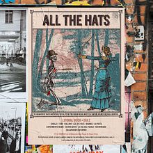 Mi Proyecto del curso: Cartelismo ilustrado | All The Hats "Uno a Uno". Poster Design, Graphic Design, Music, and Packaging project by Nicolás Romero - 10.23.2018