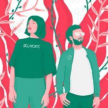 Ilustración para el grupo de música electrónica Delaporte. Un proyecto de Ilustración tradicional de Sara Lainez - 23.10.2018