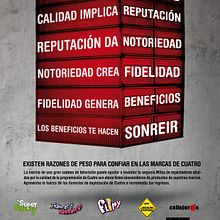 Licencias Cuatro. Cop, writing, Creativit, and Advertising project by Gontxalo - 10.24.2009
