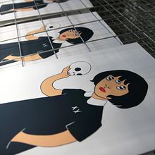 Estampación lámina para la ilustradora Gemma Quevedo Ein Projekt aus dem Bereich Prägung von Print Workers Barcelona - 24.10.2018