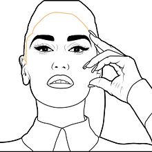 Gwen Stefani.. Design, Graphic Design, Traditional illustration, Digital Illustration, and Vector Illustration project by Luis Barón - 10.26.2018
