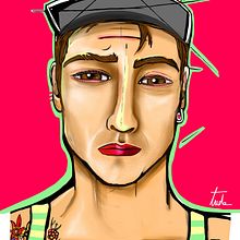 Skater. Un proyecto de Ilustración tradicional e Ilustración digital de ana Tuda - 08.09.2018