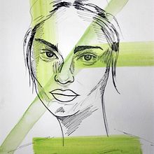 Bocetos rápidos. Drawing, Artistic Drawing, Portrait Drawing, and Traditional illustration project by Desi Méndez - 10.23.2018